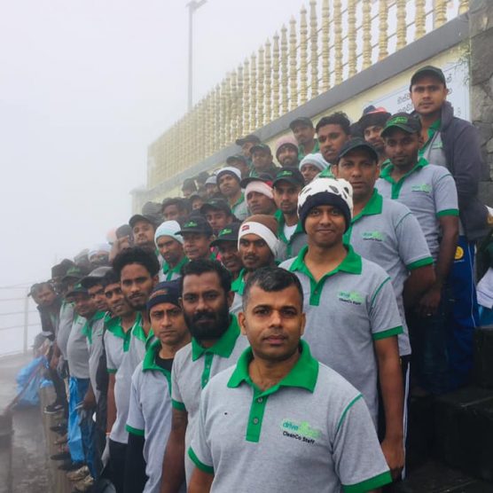 Sri Pada visit and cleaning campaign