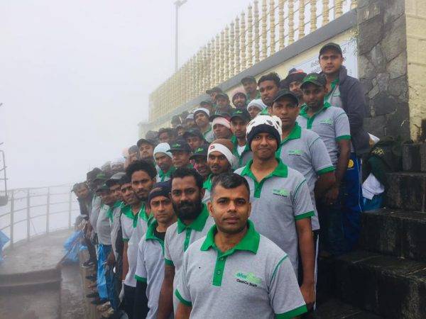 Sri Pada visit and cleaning campaign